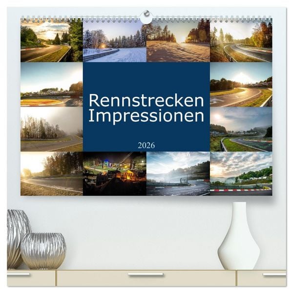 Produktbild: Rennstrecken Impressionen (hochwertiger Premium Wandkalender 2026 DIN A2 quer), Kunstdruck in Hochglanz