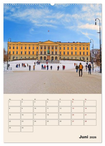Produktbild: Winterliches Oslo - Terminplaner (hochwertiger Premium Wandkalender 2026 DIN A2 hoch), Kunstdruck in Hochglanz
