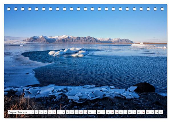 Produktbild: Island - faszinierende Landschaften im S&uuml;den (Tischkalender 2026 DIN A5 quer), CALVENDO Monatskalender