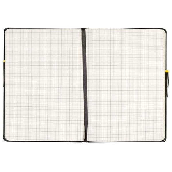 Produktbild: Idena Notizbuch 80g/m&sup2; kariert schwarz DIN A5 192 Seiten