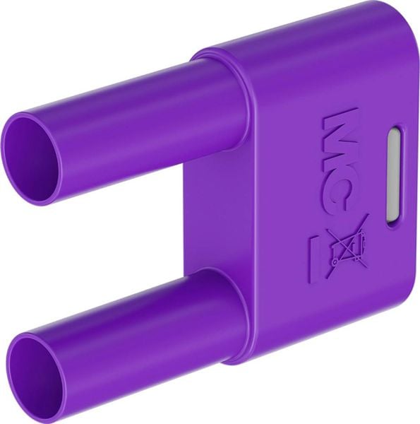 Stäubli SKS-4N-19 Verbindungsstecker Violett Stift-Ø: 4mm Stiftabstand: 19mm 1St.