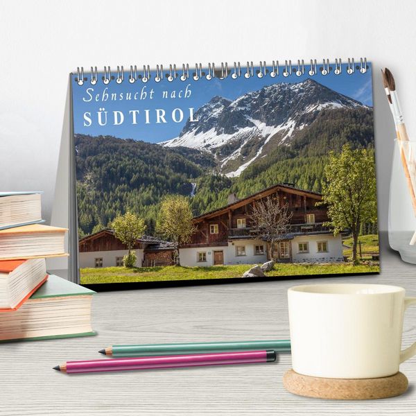 Produktbild: Sehnsucht nach S&uuml;dtirol (Tischkalender 2026 DIN A5 quer), CALVENDO Monatskalender