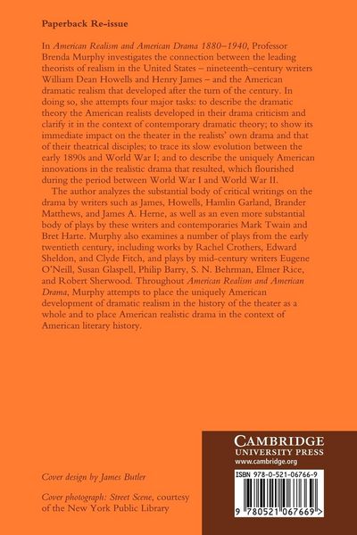 Produktbild: American Realism and American Drama, 1880 1940