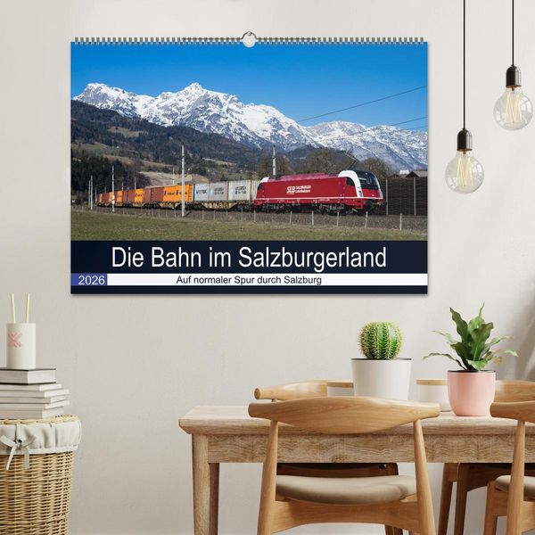 Produktbild: Die Bahn im Salzburgerland (Wandkalender 2026 DIN A2 quer), CALVENDO Monatskalender