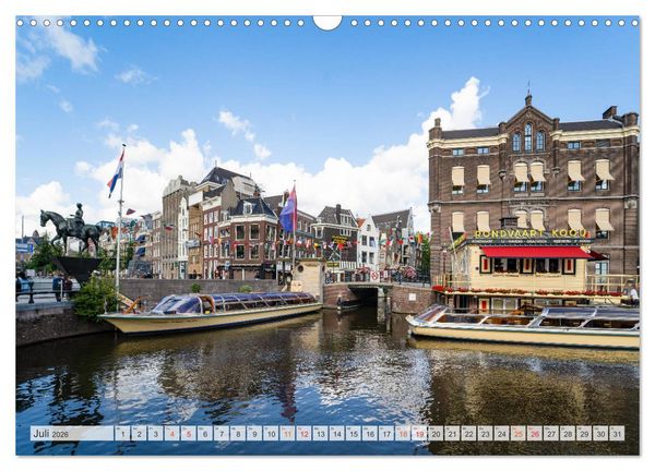 Produktbild: Amsterdam - Hauptstadt der Niederlande (Wandkalender 2026 DIN A3 quer), CALVENDO Monatskalender