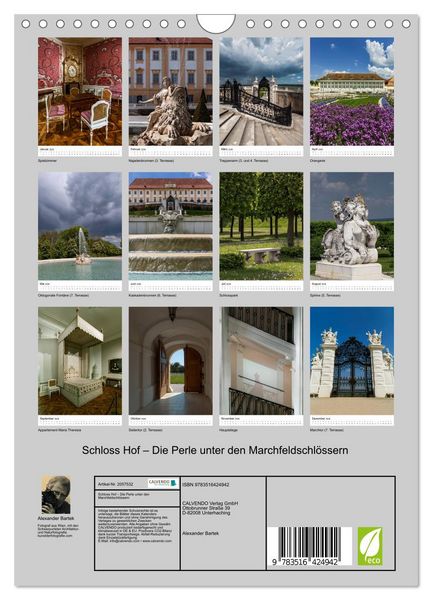 Produktbild: Schloss Hof &ndash; Die Perle unter den Marchfeldschl&ouml;ssern (Wandkalender 2026 DIN A4 hoch), CALVENDO Monatskalender