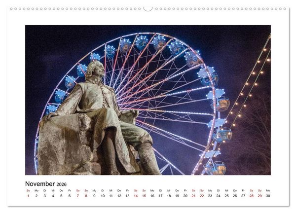 Produktbild: Blue Times - Magdeburg (Wandkalender 2026 DIN A2 quer), CALVENDO Monatskalender