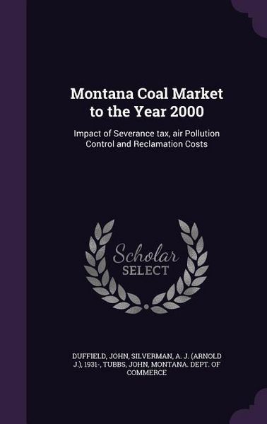 Produktbild: Montana Coal Market to the Year 2000