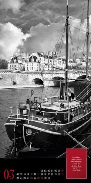 Produktbild: Paris, je t&rsquo;aime Literatur-Kalender 2027