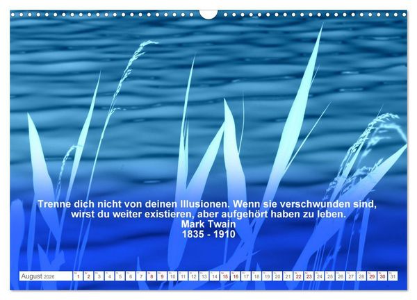 Produktbild: Leben! - Nachdenk-Kalender (Wandkalender 2026 DIN A3 quer), CALVENDO Monatskalender