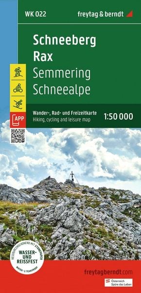 Produktbild: Freytag & berndt Wanderkarte WK 022 Schneeberg - Rax, Semmering - Schneealpe 1:50.000