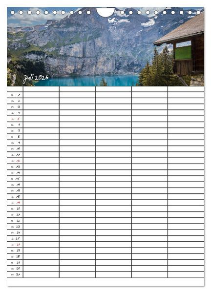 Produktbild: Dein Berge Kalender (Wandkalender 2026 DIN A4 hoch), CALVENDO Monatskalender