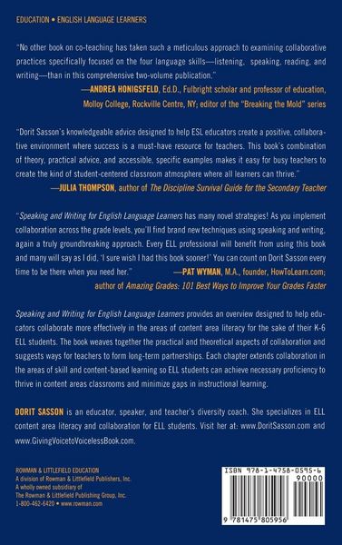 Produktbild: Speaking and Writing for English Language Learners