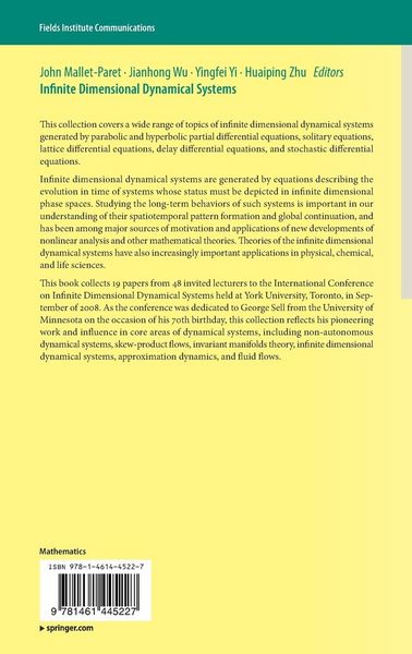 Produktbild: Infinite Dimensional Dynamical Systems