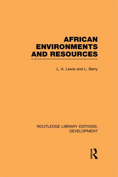 Produktbild: African Environments and Resources