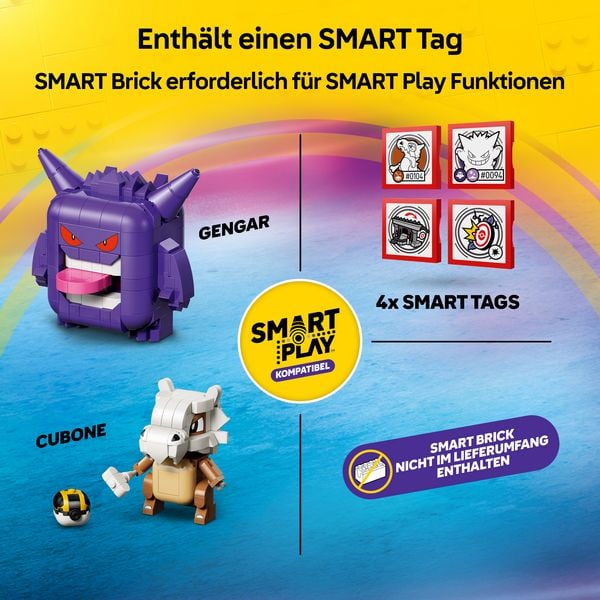 Produktbild: LEGO Pok&eacute;mon SMART Play: Tragossos und Gengars Gruselduell kompatibles Set 72166
