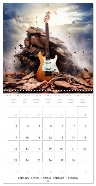 Produktbild: Vibrant Music (Wall Calendar 2026 12 &times; 12 Inch) CALVENDO 12 Month Wall Calendar