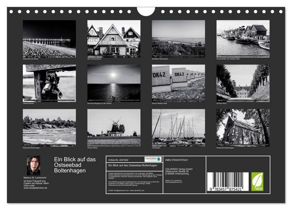 Produktbild: Ein Blick auf das Ostseebad Boltenhagen (Wandkalender 2026 DIN A4 quer), CALVENDO Monatskalender