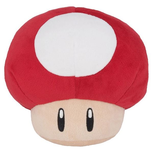 Produktbild: Nintendo Super Mario, Super Pilz, Pl&uuml;sch, rot, 16 cm