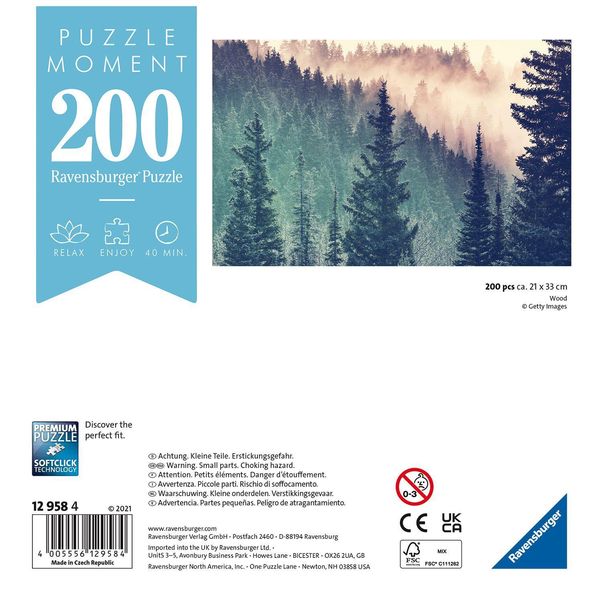 Produktbild: Puzzle Ravensburger Wood Moment 200 Teile