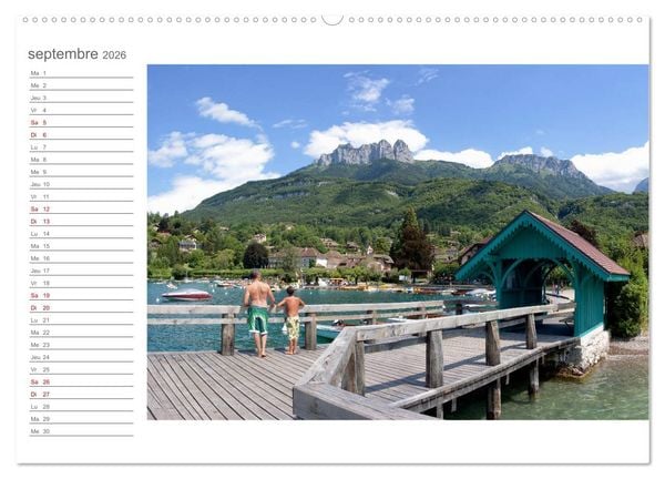 Produktbild: Coup d'&oelig;il sur le Lac d'Annecy (Calendrier mural 2026 DIN A2 vertical) calendrier de bureau