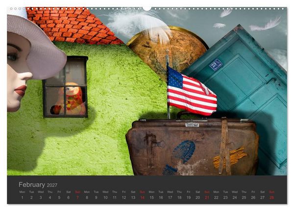 Produktbild: Journey in another World - Surreal Impressions (High Quality Premium Wall Calendar 2027 DIN A2 landscape),CALVENDO 12 Month Wall Calendar