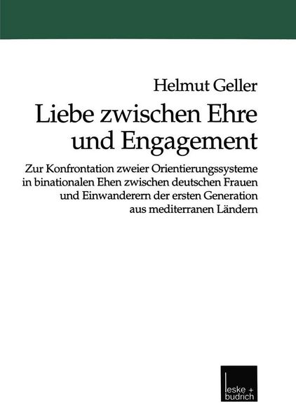 Produktbild: Liebe zwischen Ehre und Engagement