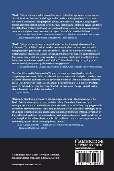 Produktbild: Anti-Semitism and Its Metaphysical Origins