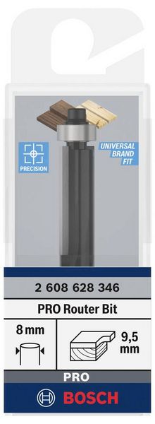Produktbild: Bosch Accessories 2608628346 B&uuml;ndigfr&auml;ser Hartmetall L&auml;nge 68 mm Produktabmessung, &Oslash; 9.5 mm Schaftdurchmesser 8 mm