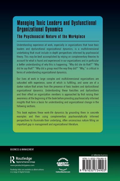 Produktbild: Managing Toxic Leaders and Dysfunctional Organizational Dynamics