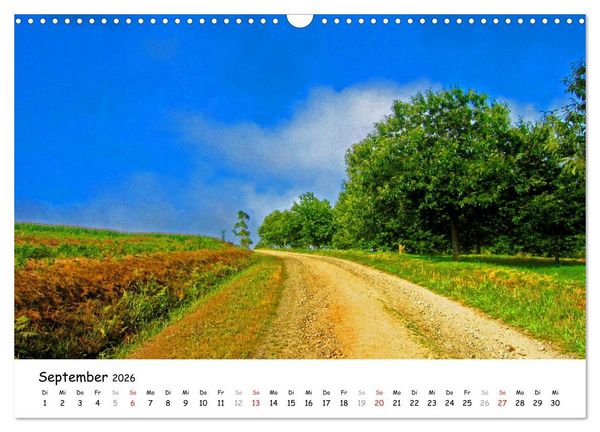 Produktbild: Jakobsweg - Camino Ingles (Wandkalender 2026 DIN A3 quer), CALVENDO Monatskalender