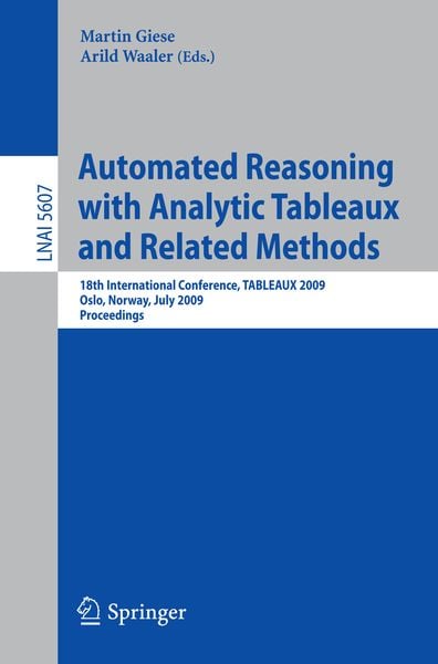 Produktbild: Automated Reasoning with Analytic Tableaux and Related Methods