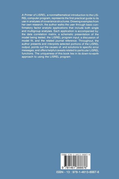 Produktbild: A Primer of LISREL