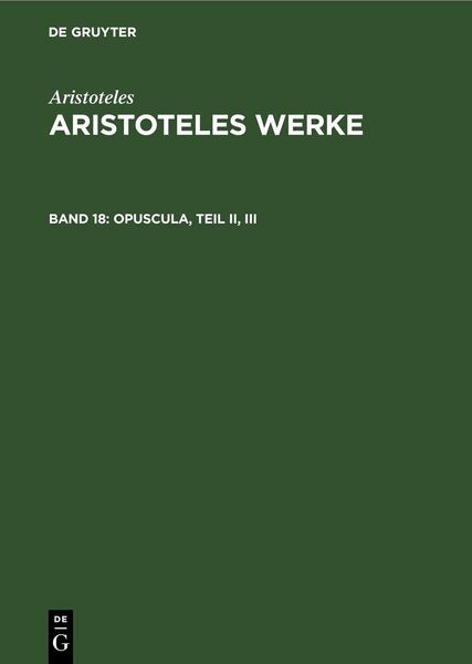 Produktbild: Opuscula, Teil II, III