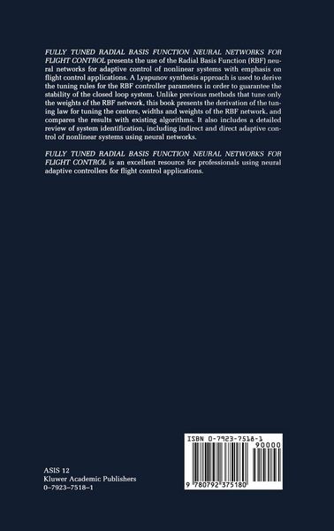 Produktbild: Fully Tuned Radial Basis Function Neural Networks for Flight Control