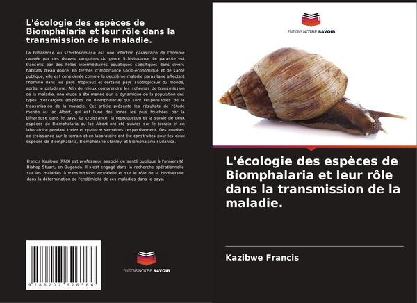 Produktbild: L'&eacute;cologie des esp&egrave;ces de Biomphalaria et leur r&ocirc;le dans la transmission de la maladie.