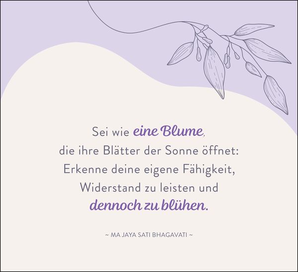 In der Stille blüht die Kraft