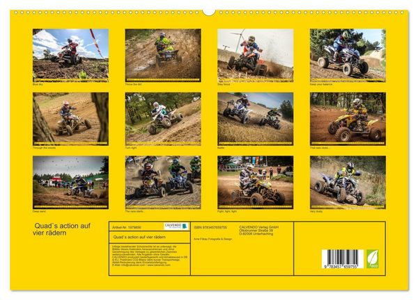 Produktbild: Quad`s action auf vier r&auml;dern (hochwertiger Premium Wandkalender 2026 DIN A2 quer), Kunstdruck in Hochglanz