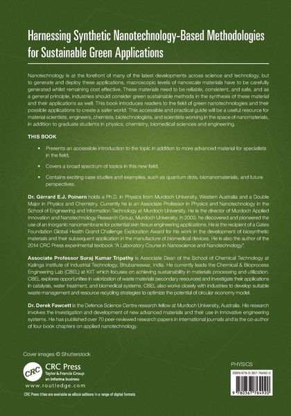 Produktbild: Harnessing Synthetic Nanotechnology-Based Methodologies for Sustainable Green Applications