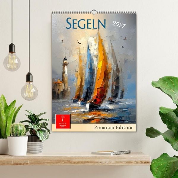 Produktbild: Segeln - Pemium Edition (Wandkalender 2027 DIN A2 hoch), CALVENDO Monatskalender