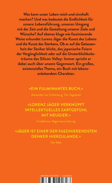 Produktbild: Die Kunst des Lebens, die Kunst des Sterbens
