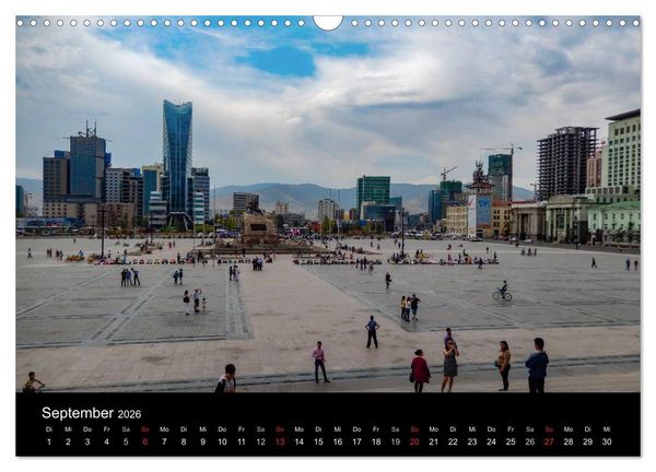 Produktbild: Mongolei - Zwischen Mittelalter und Moderne (Wandkalender 2026 DIN A3 quer), CALVENDO Monatskalender