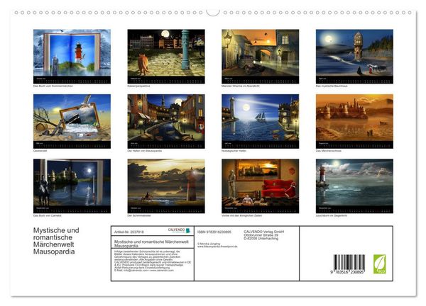 Produktbild: Mystische und romantische M&auml;rchenwelt Mausopardia (hochwertiger Premium Wandkalender 2026 DIN A2 quer), Kunstdruck in Hochglanz