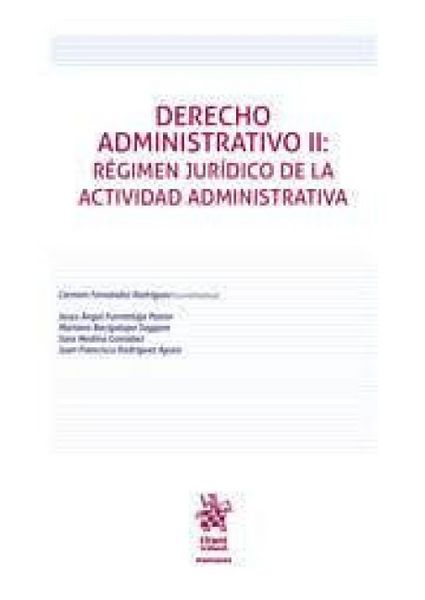 Produktbild: Derecho Administrativo II: R&eacute;gimen Jur&iacute;dico de la actividad