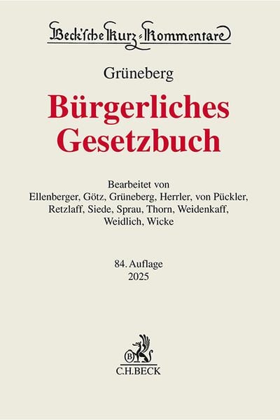 Produktbild: B&uuml;rgerliches Gesetzbuch. BGB