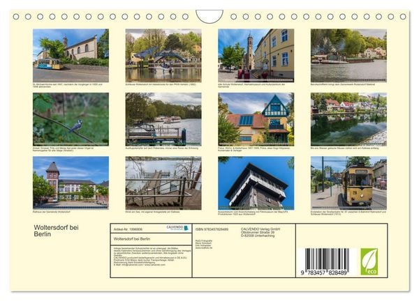 Produktbild: Woltersdorf bei Berlin (Wandkalender 2026 DIN A4 quer), CALVENDO Monatskalender