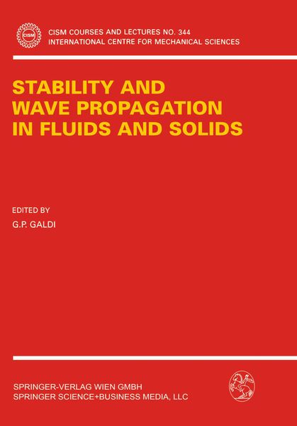 Produktbild: Stability and Wave Propagation in Fluids and Solids