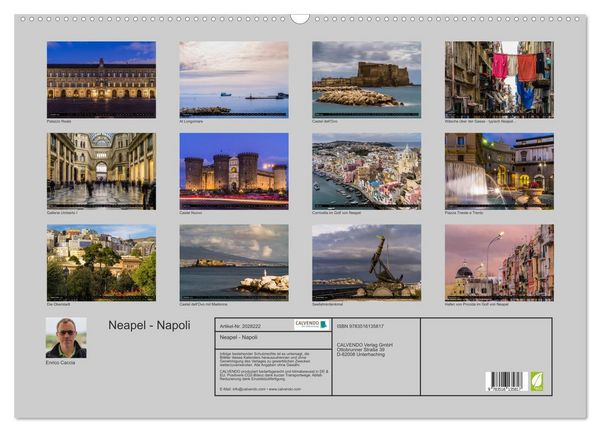 Produktbild: Neapel - Napoli (Wandkalender 2026 DIN A2 quer), CALVENDO Monatskalender