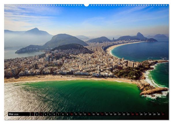 Produktbild: Brasilien. Sonne, Natur und Samba (hochwertiger Premium Wandkalender 2026 DIN A2 quer), Kunstdruck in Hochglanz
