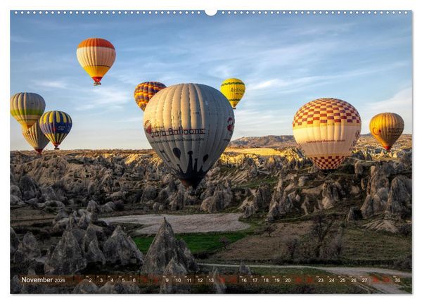 Produktbild: Hei&szlig;luftballons Die sanften Riesen (Wandkalender 2026 DIN A2 quer), CALVENDO Monatskalender